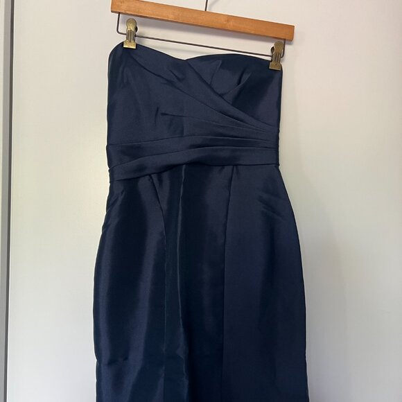 Small Navy Strapless Mermaid Bridesmaid or Prom - David's Bridal - Picture 10 of 10